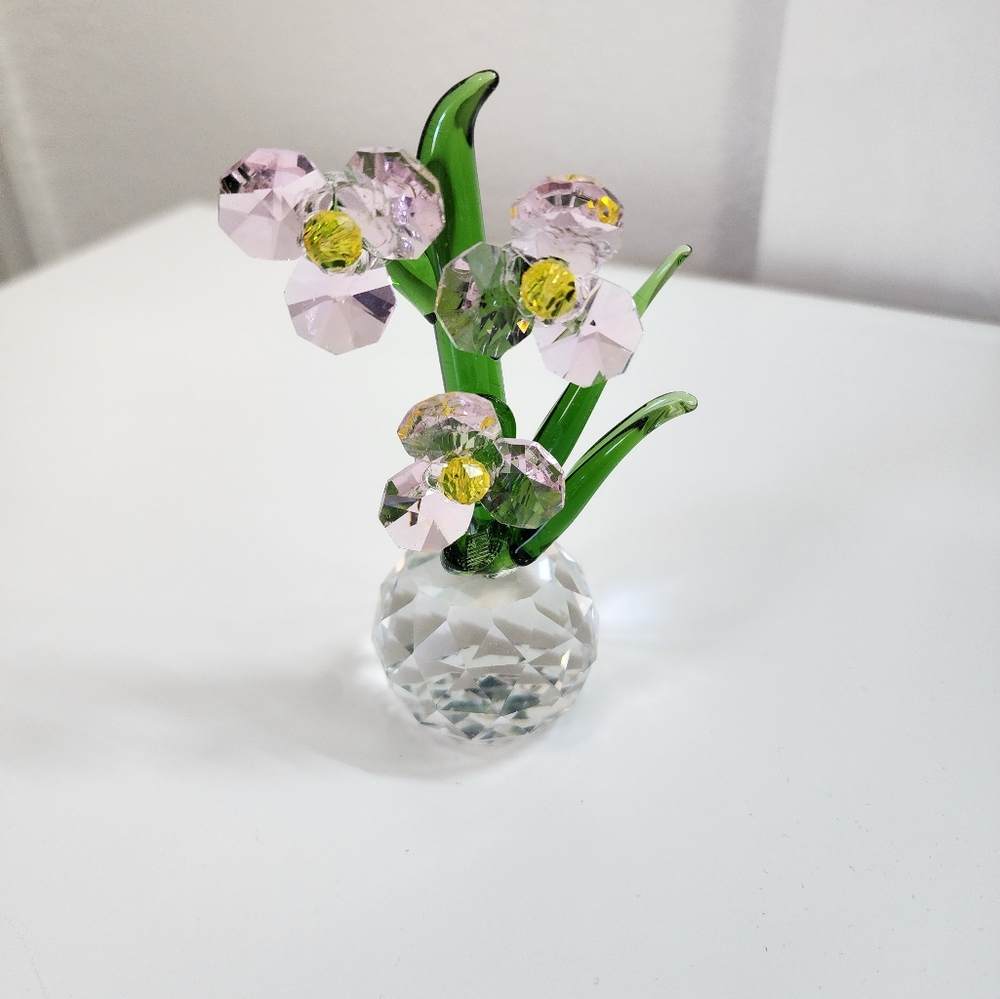 Crystal Orchid Figurine
